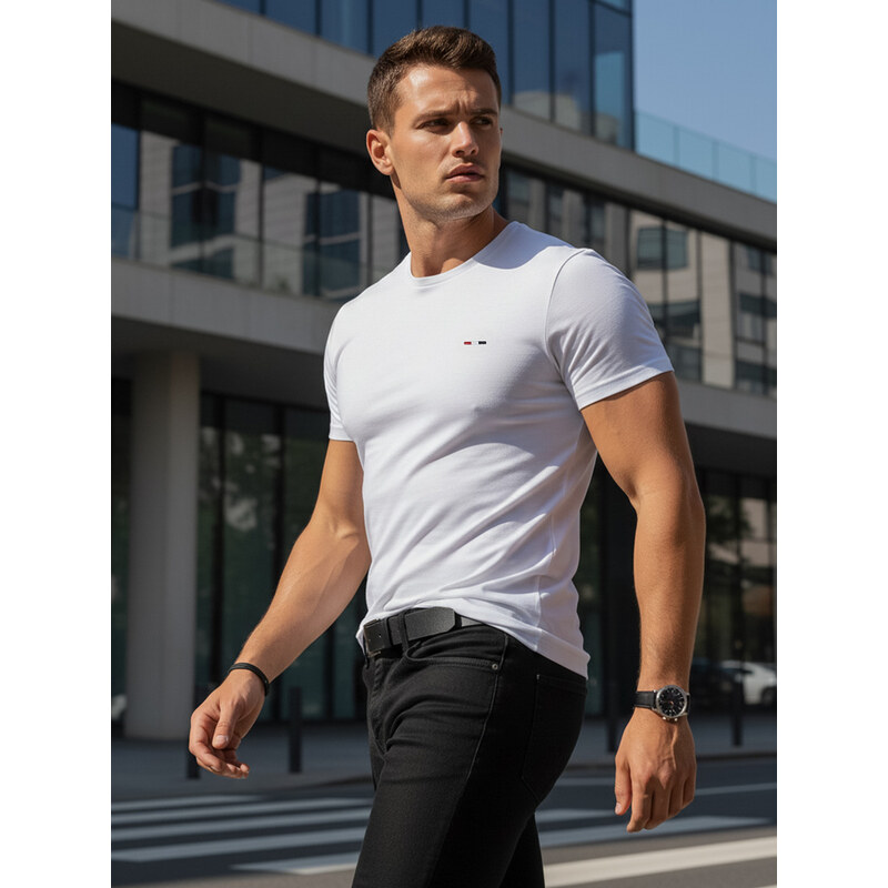 T-shirt damski z haftem biały Dstreet RX5640 69066011