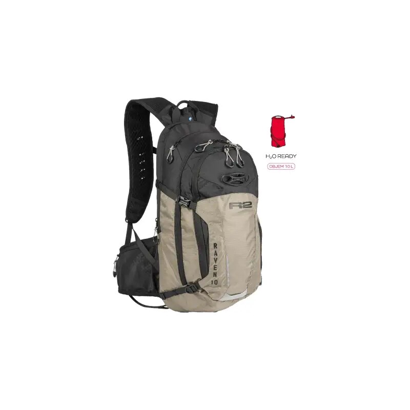 R2 Raven športový batoh 10l béžová/čierna 68734691