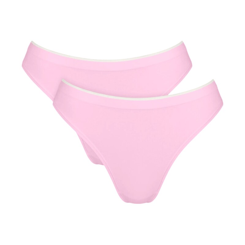 Dámske nohavičky GO Sense High leg 2P - PINK - ružová 1588 - SLOGGI 67779635