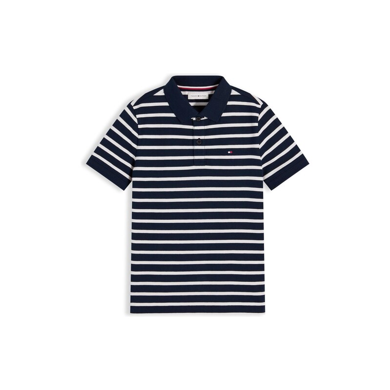 E-shop TOMMY HILFIGER Tričko Essential tmavomodrá / biela