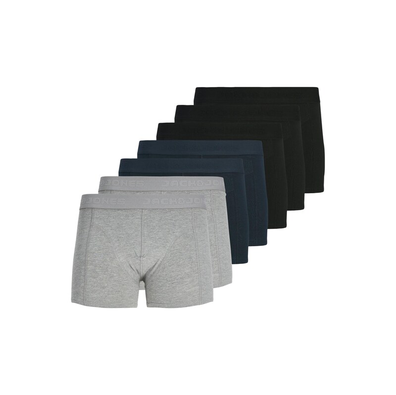 JACK & JONES Boxerky JACGilli námornícka modrá / sivá / čierna 68748486