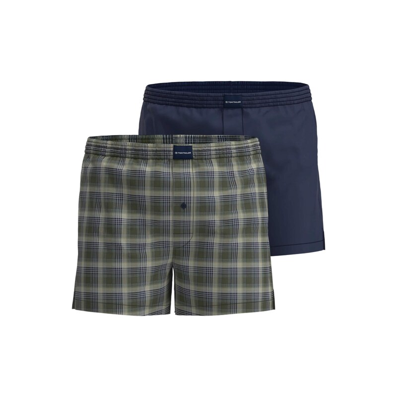 TOM TAILOR Boxerky námornícka modrá / kaki / olivová / biela 68749238