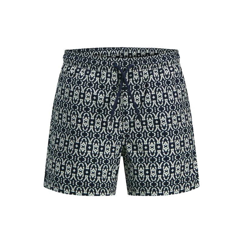 Jack & Jones Junior Plavecké šortky JPSTMAUI tmavomodrá / biela 68750088