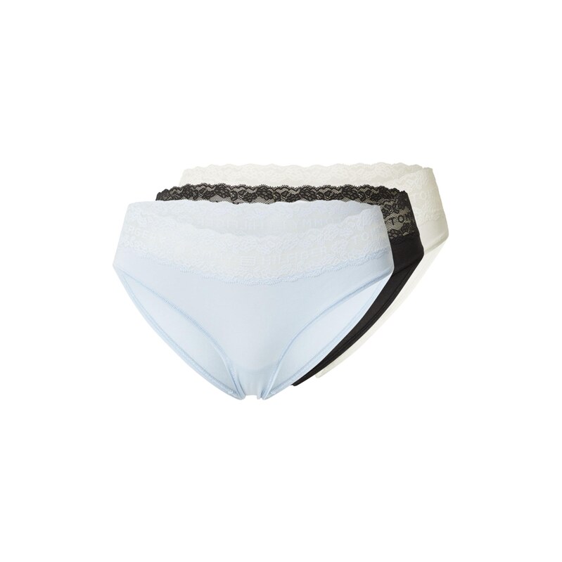 E-shop Tommy Hilfiger Underwear Tangá krémová / svetlomodrá / čierna
