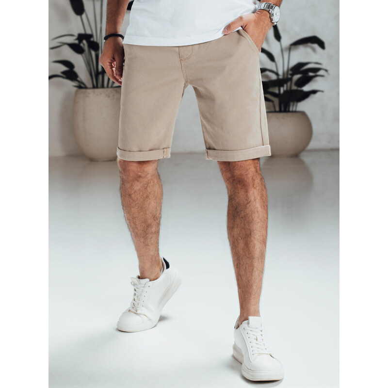 Pánske džínsové šortky béžové FashionStreet SX2549 68751516