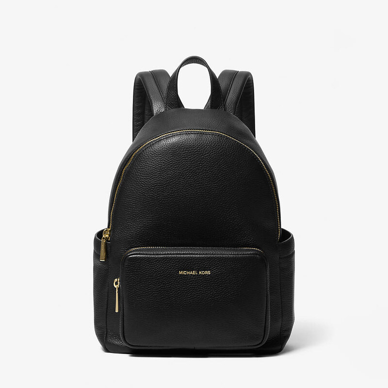 Batoh Michael Kors Tanner Medium Pebbled Leather Backpack Black 68760710