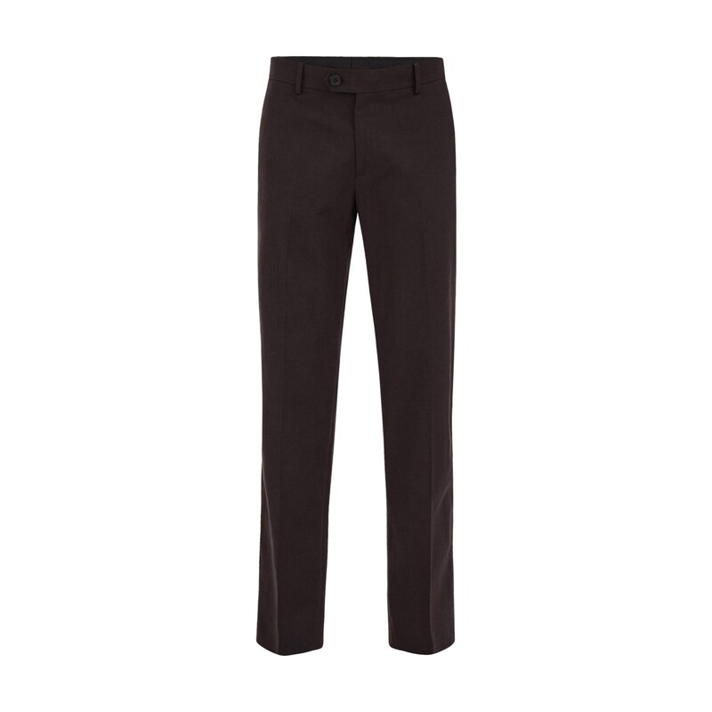 WE Fashion Chino nohavice tmavohnedá 68765526