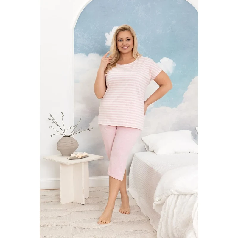 Dámske bavlnené pyžamo Regina 4013 2XL 68773326