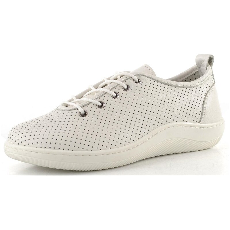 Looke kožené šnurovacie poltopánky Isabela off white L1356_68 68773563
