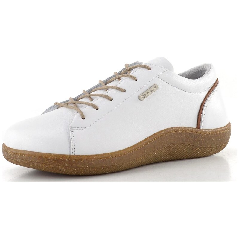 Looke šnurovacie poltopánky Ambriene white L1393_03 68773564