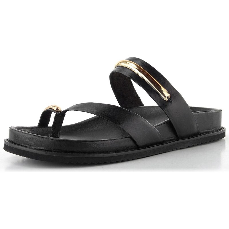 Tamaris kožené šľapky/žabky black 1-27415-46 68773647