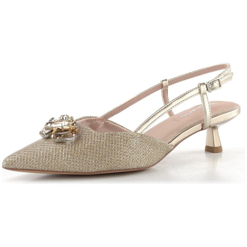 Tamaris lodičky s voľnou pätou pearl glam 1-29512-46 68773692