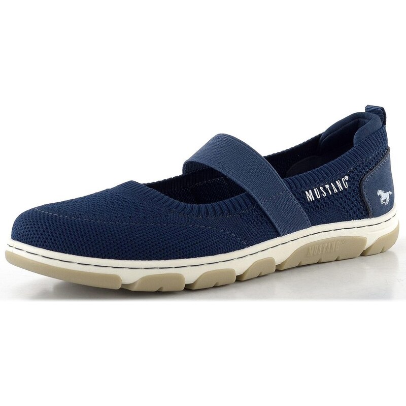 Mustang športovejšie baleríny s pásikom navy 26M0582003 68773739