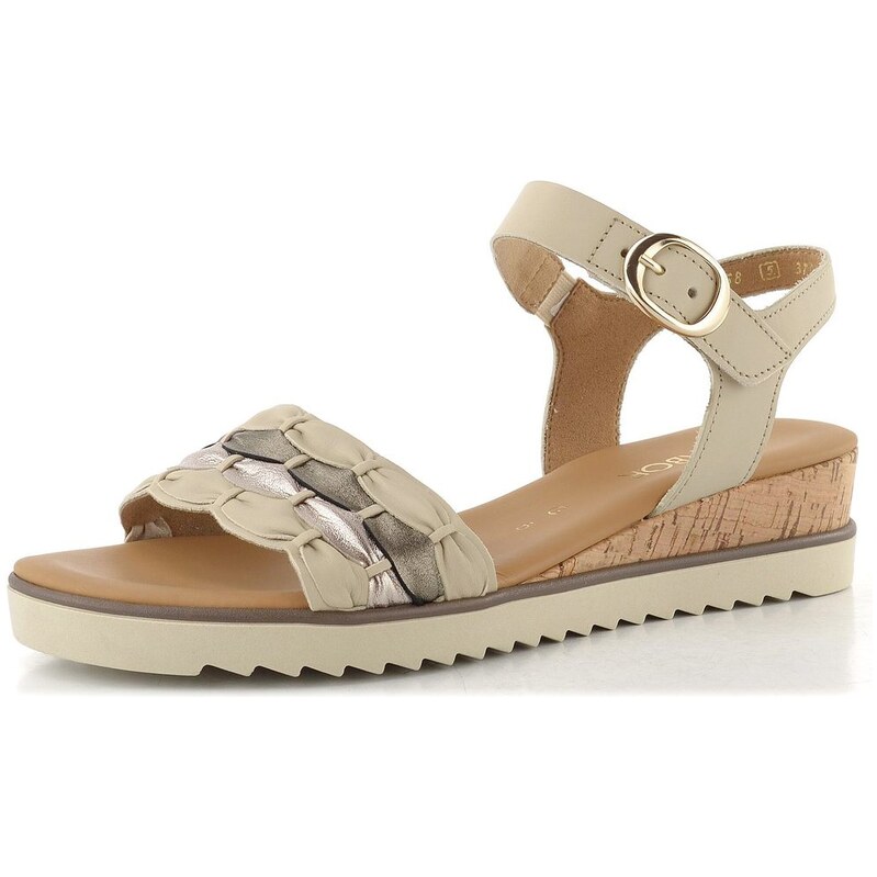 Gabor sandále na kline beige 82.758.65 68773834