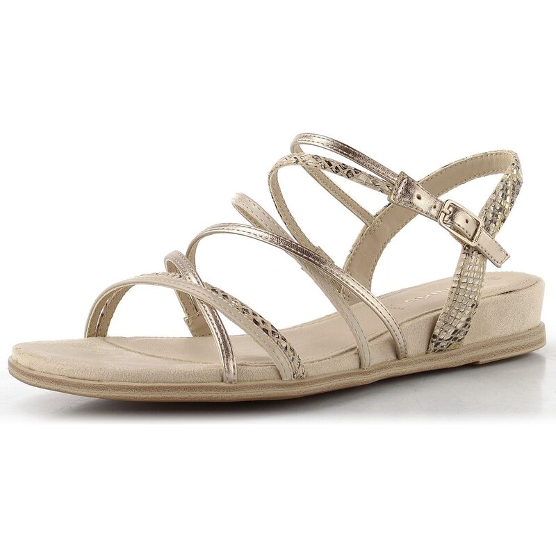 Tamaris pásikové sandále nude combi 1-28103-42 68773799