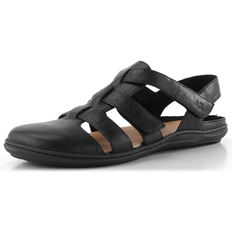 E-shop Josef Seibel pásikové sandále Caitlyn black 75801002