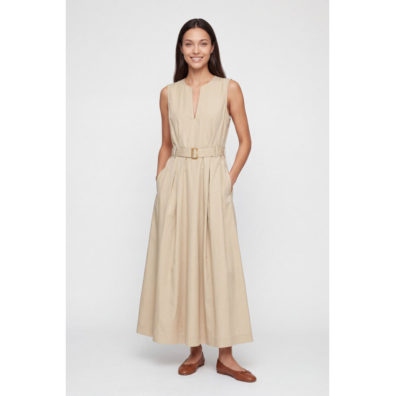 ŠATY WOOLRICH BELTED LONG DRESS 68778307