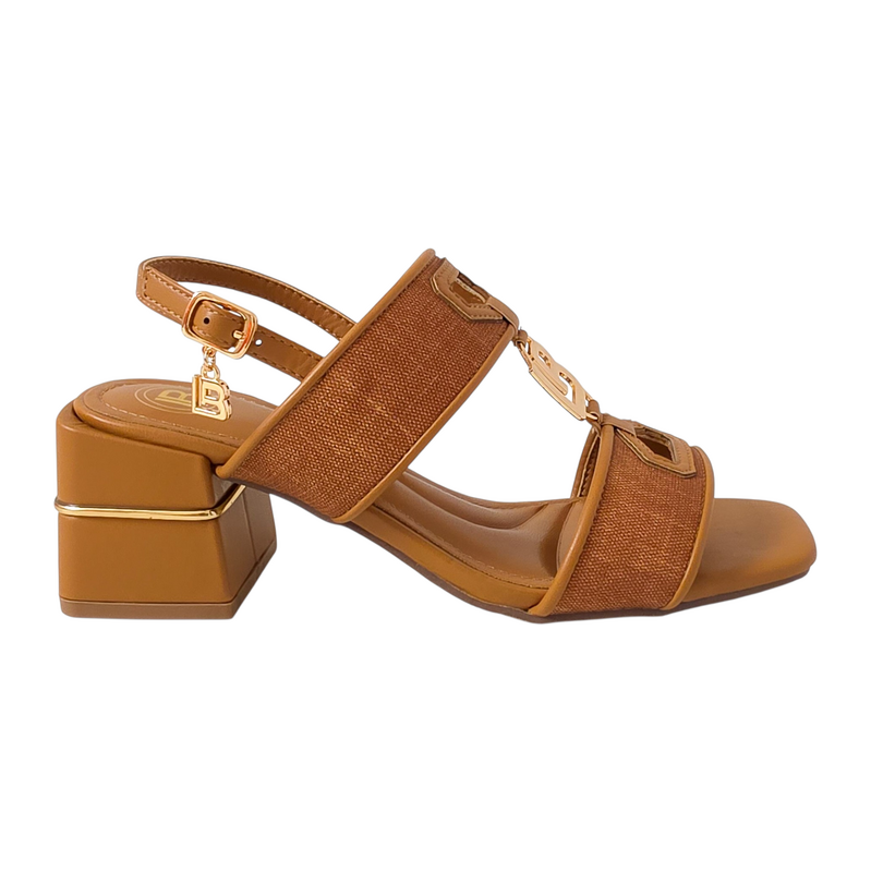 Koňakové sandále Laura Biagiotti Calf Cognac 68779270