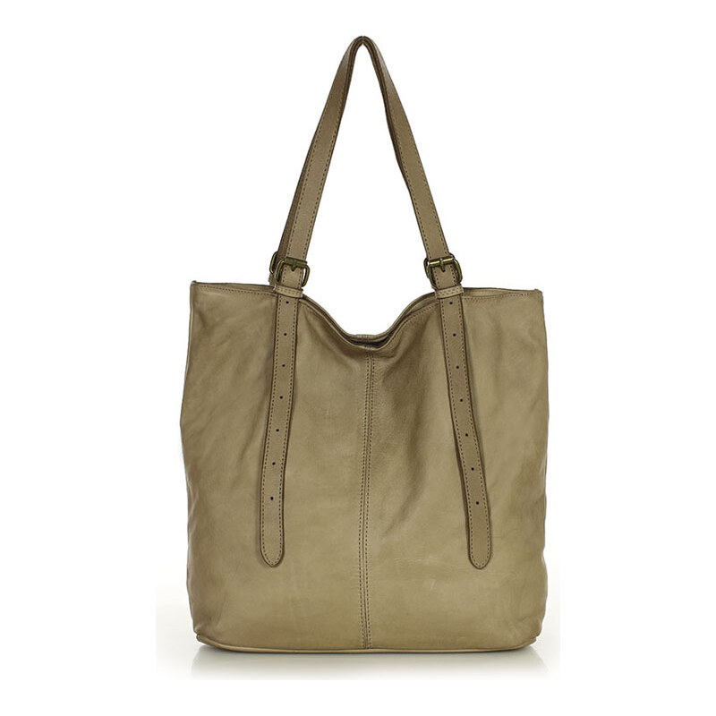 E-shop MARCO MAZZINI Béžová priestranná shopper kabelka