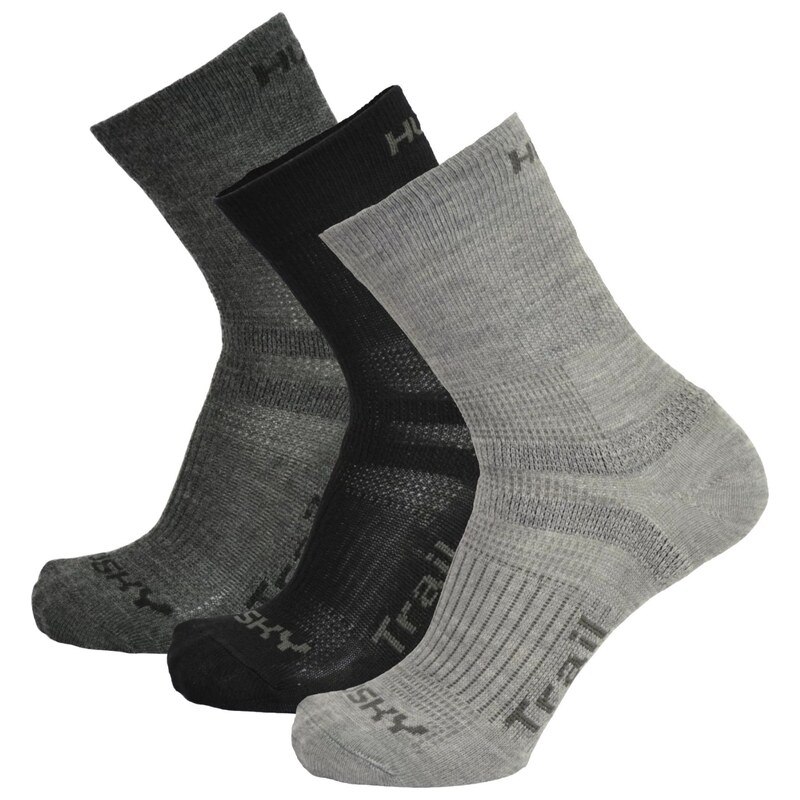 E-shop Husky Trail 3 pack černá/antracit/sv.šedá