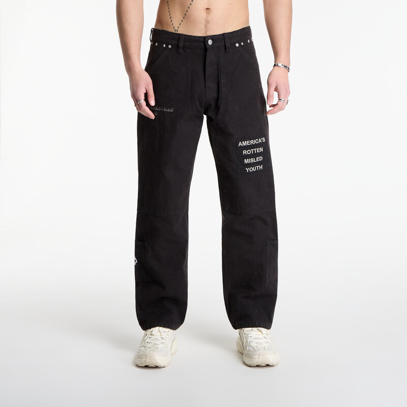 Džínsy PLEASURES Zero Work Pants Black 28 68792606