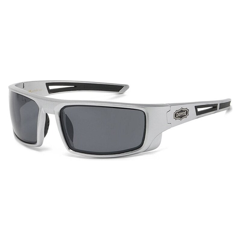 CHOPPERS Slnečné okuliare Maxgrip Strieborné dymové 68791262