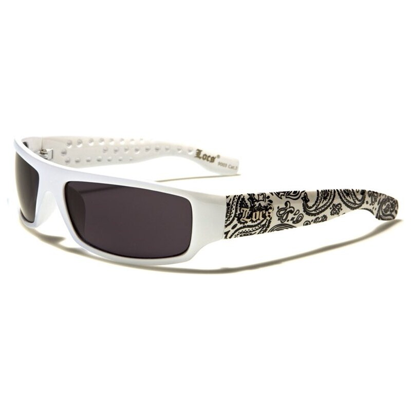 E-shop Locs Slnečné okuliare Bandana Bielo-čierne