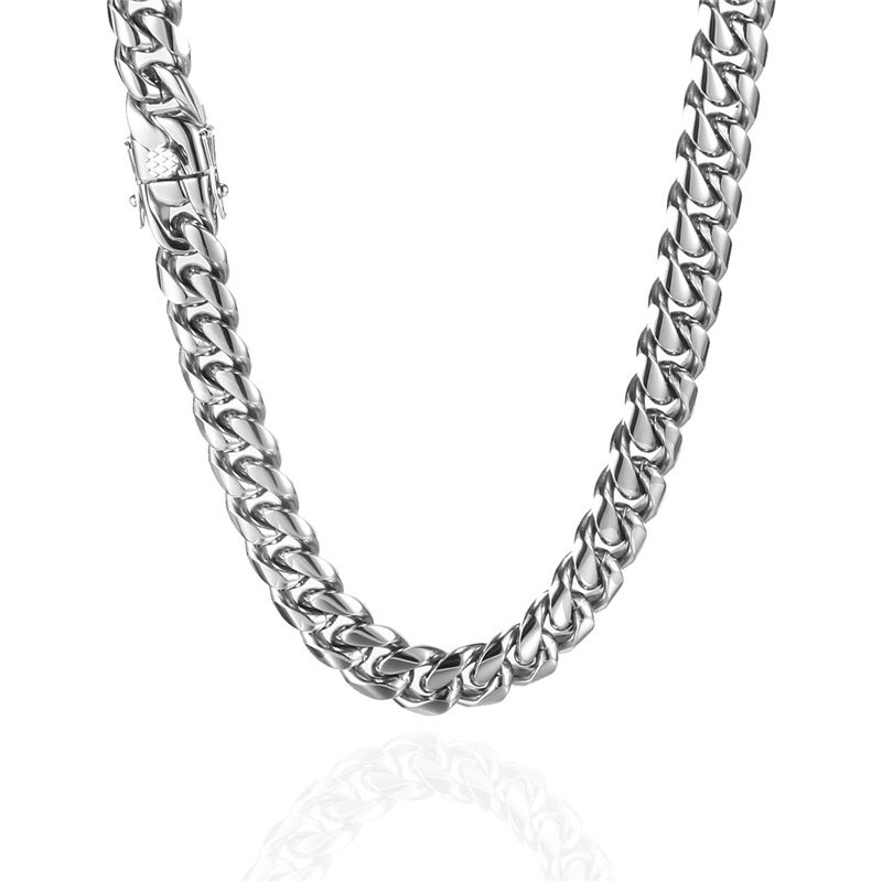 Impress Jewelry Náhrdelník z chirurgickej ocele Cubanos Strieborný 50 68791322