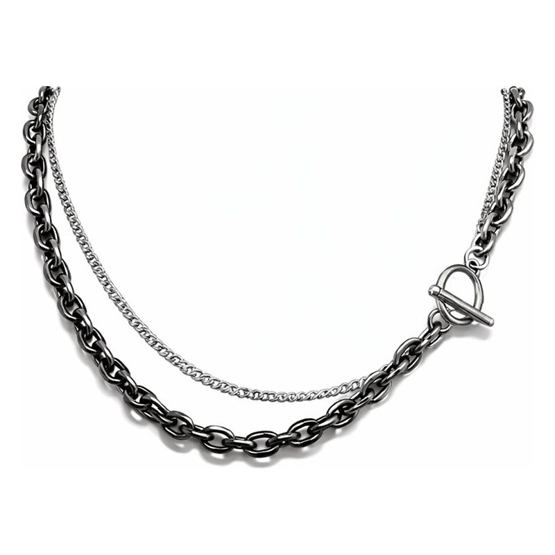 Impress Jewelry Dvojradový náhrdelník z chirurgickej ocele Divergencia 68791382