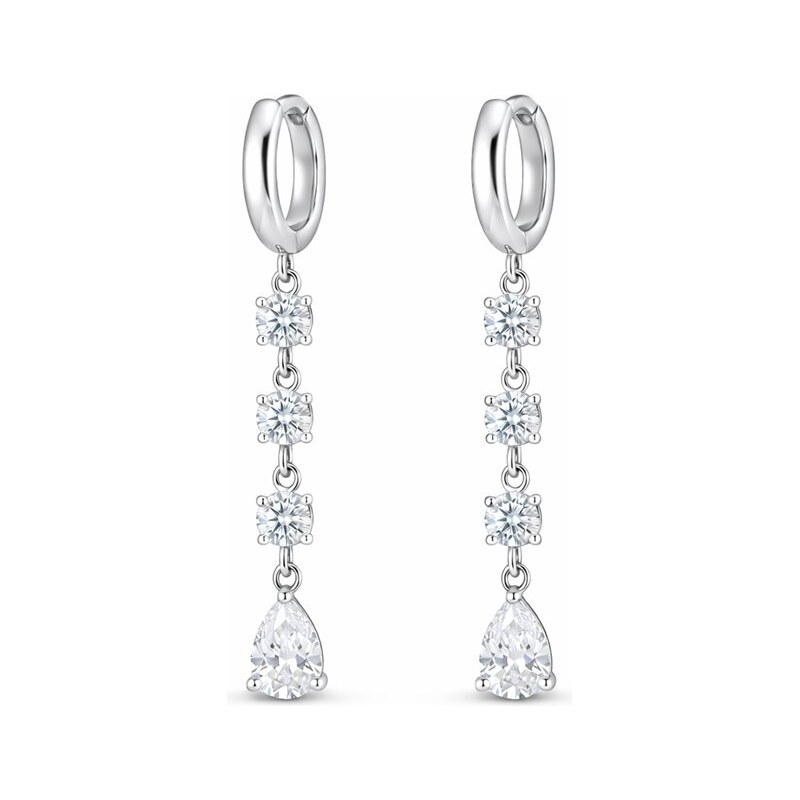 Impress Jewelry Visiace náušnice z chirurgickej ocele Livia Strieborné 68791387