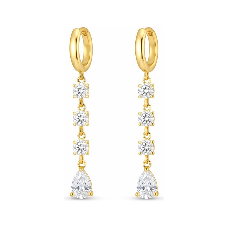 Impress Jewelry Visiace náušnice z chirurgickej ocele Livia Zlaté 68791386