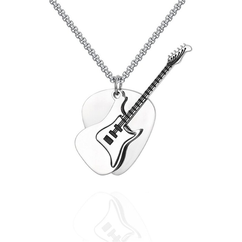 E-shop Impress Jewelry Oceľový prívesok Trsátko s elektrickou gitarou