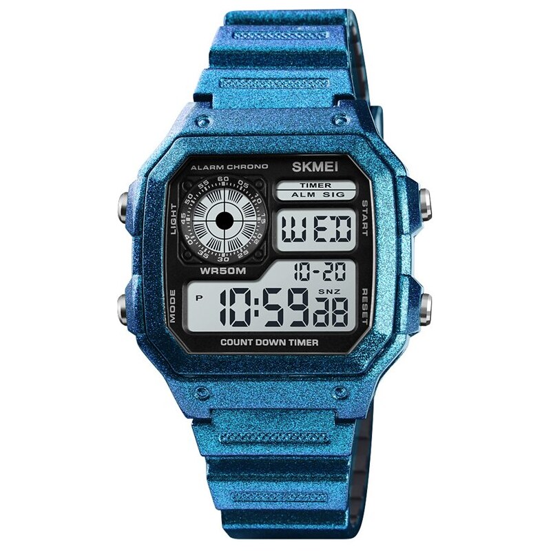 Skmei 1299 Digitálne hodinky Dual Time Sapphire Blue 68791417