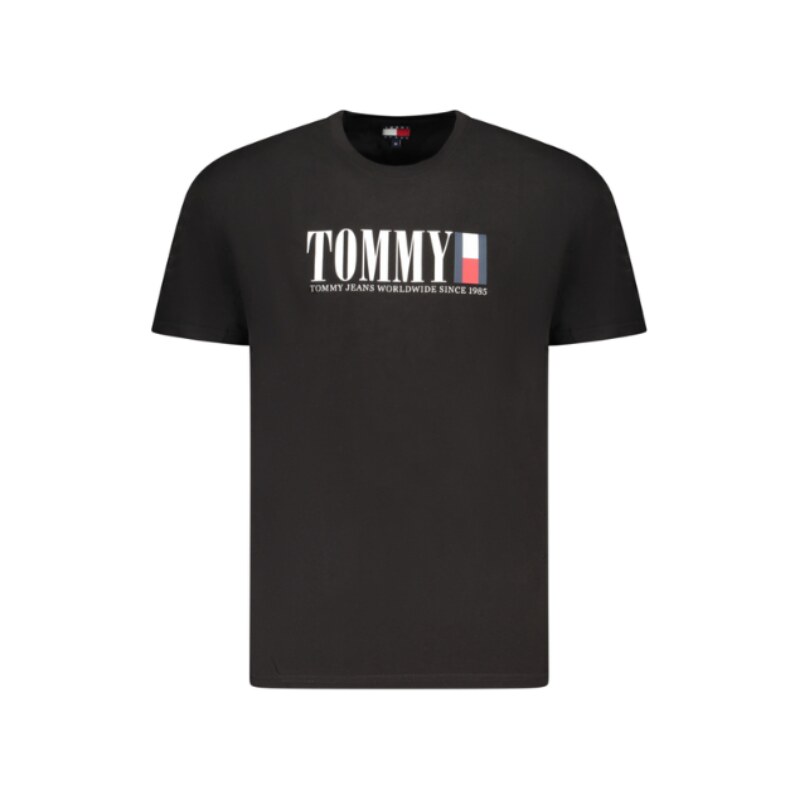 E-shop Pánske Tričko Tommy Hilfiger Krátky rukáv Čierne Logo Bavlna
