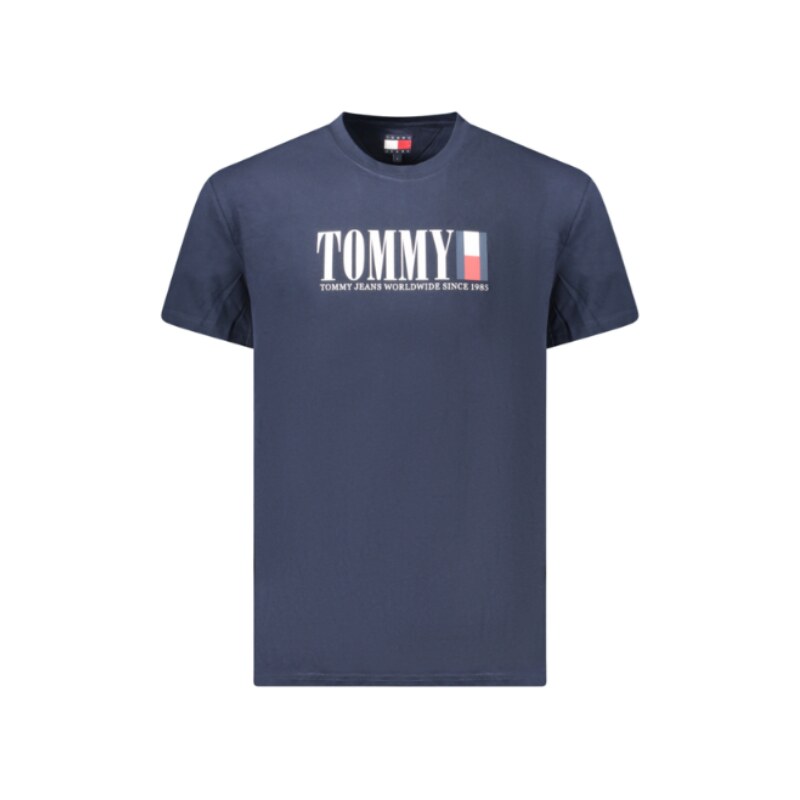 E-shop Pánske Tričko Tommy Hilfiger Krátky rukáv Modré Logo Bavlna