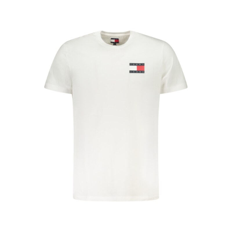 E-shop Pánske Bavlnené Tričko Tommy Hilfiger Krátky rukáv Biele