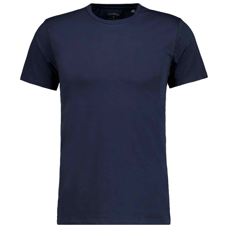 Pánske tmavomodré jersey elastické tričko RAGMAN 68793003