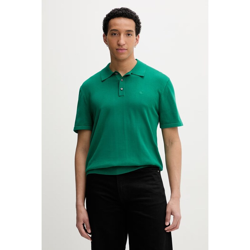 Calvin Klein úpletové polo tričko pánske bavlnené 68835443
