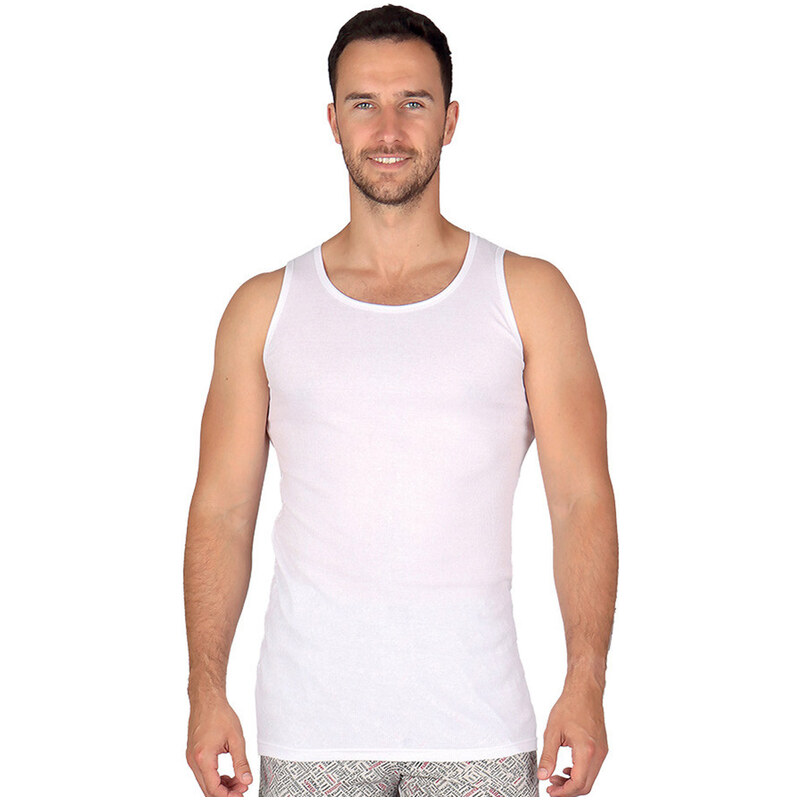 E-shop EVONA Pánske tielko Maximex biela 3XL