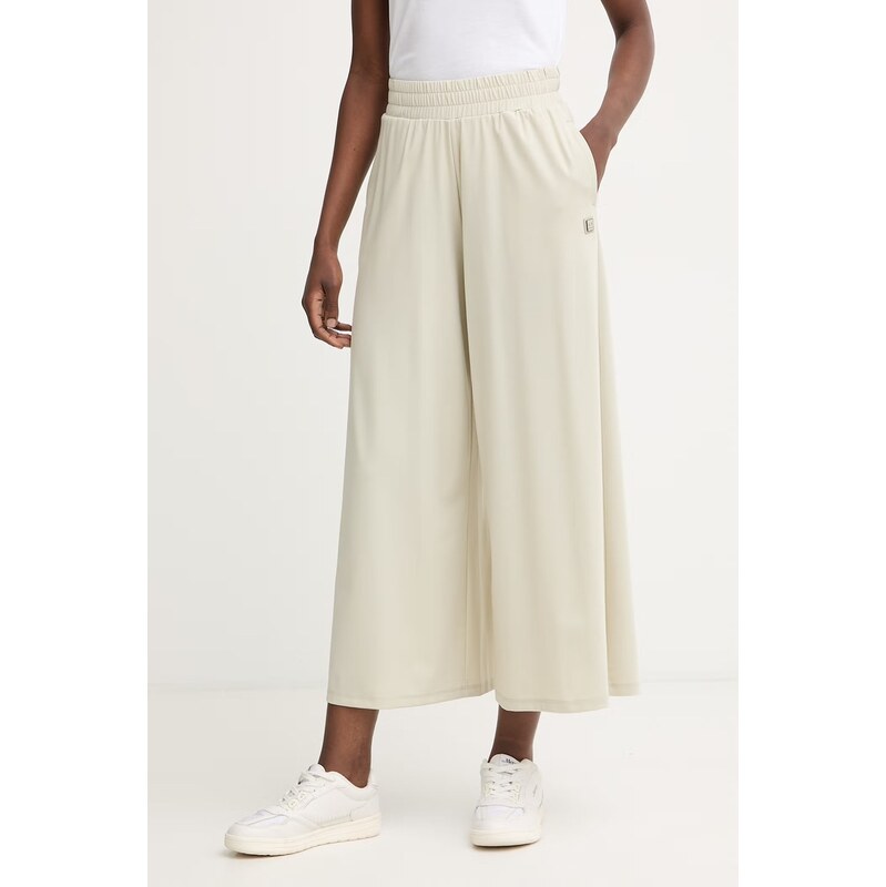 E-shop Armani Exchange nohavice culottes dámske s viskózou