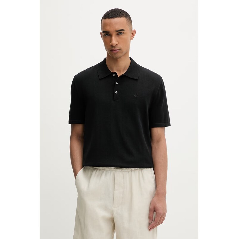 Calvin Klein úpletové polo tričko pánske bavlnené 68835444