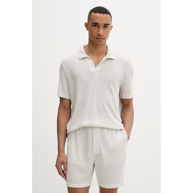 Calvin Klein úpletové polo tričko pánske z viskózou 68805058