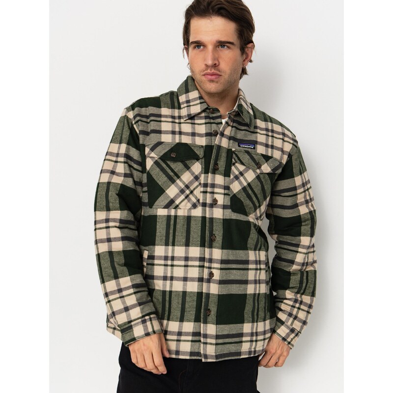 E-shop Patagonia LW Insulated Fjord Flannel (ashore old growth green