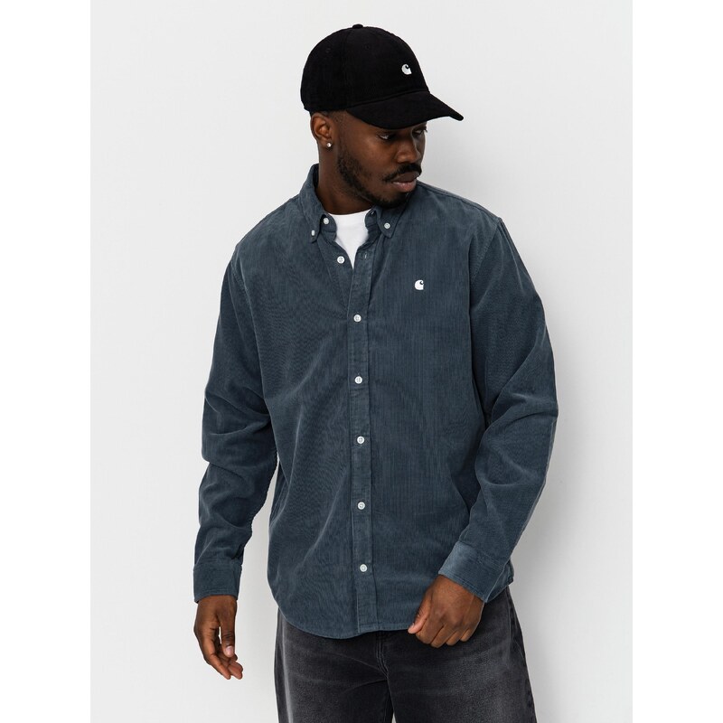 E-shop Carhartt WIP Madison Fine Cord (cozy blue/wax)modrá