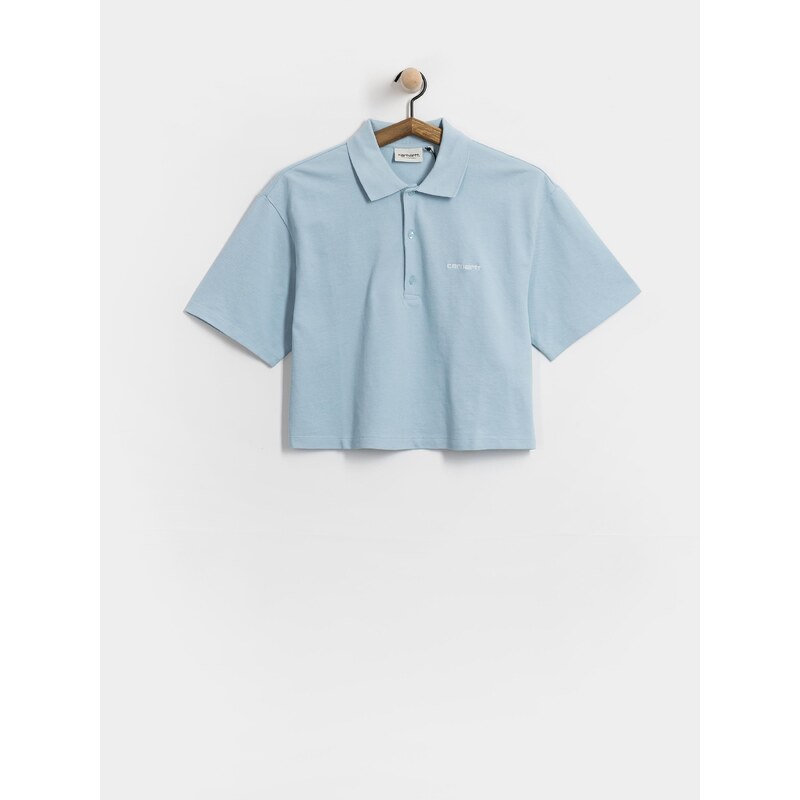 E-shop Carhartt WIP Script Polo (icaria/white)modrá