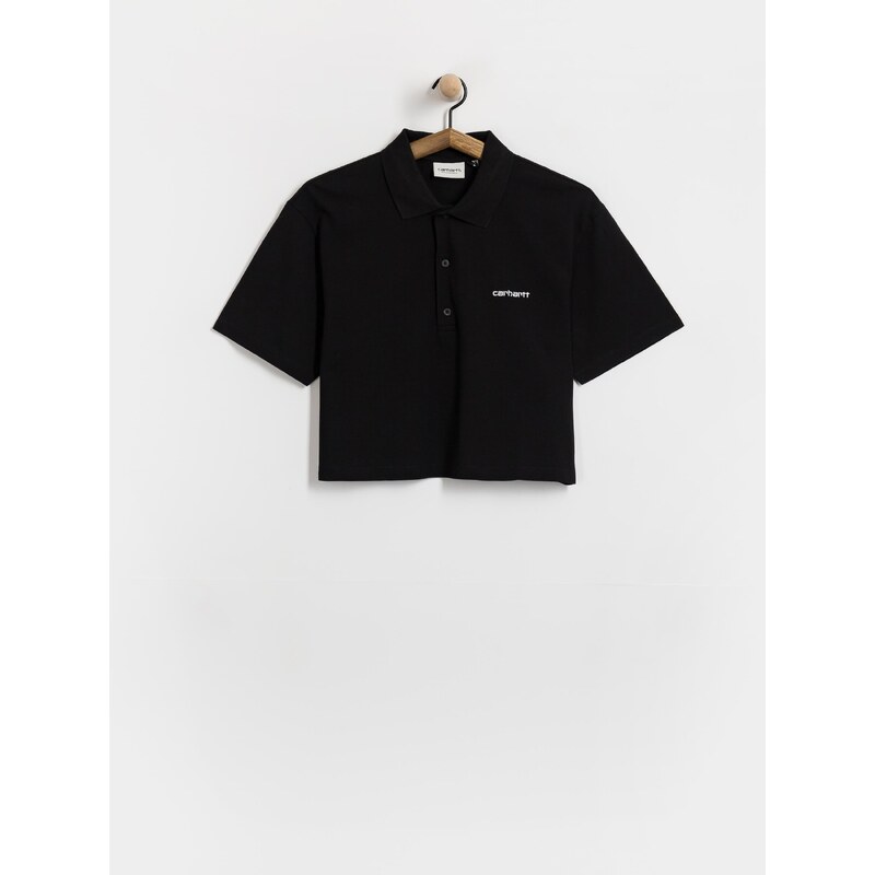 E-shop Carhartt WIP Script Polo (black/white)čierna