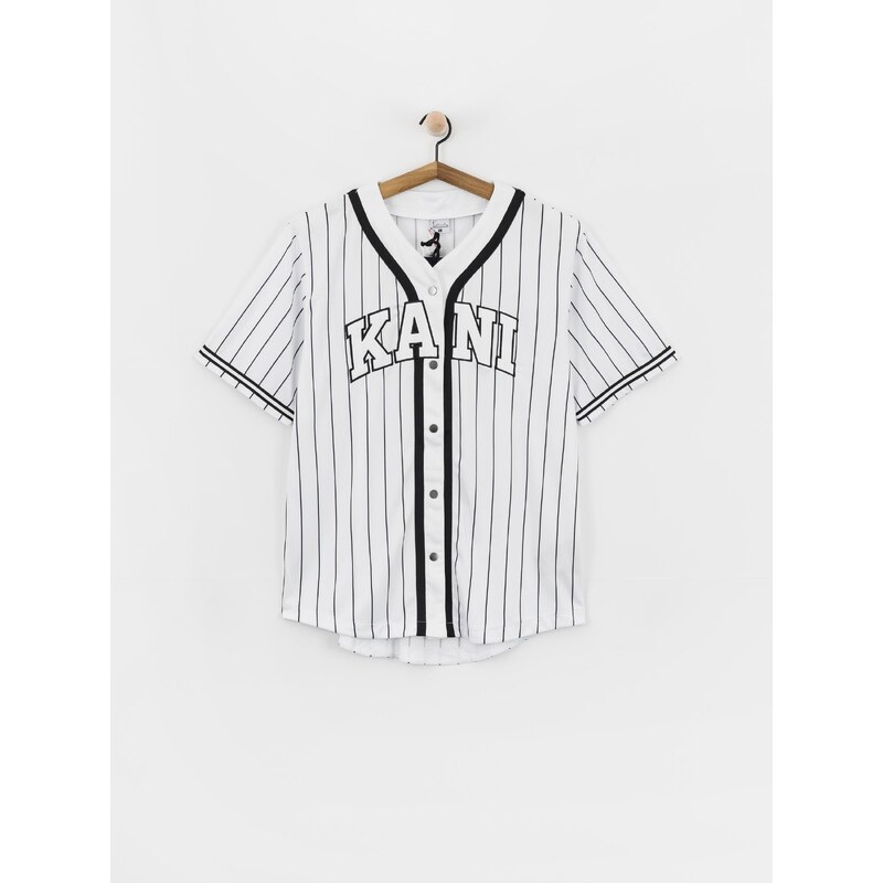 E-shop Karl Kani Serif Pinstripe Baseball (white/black)biela