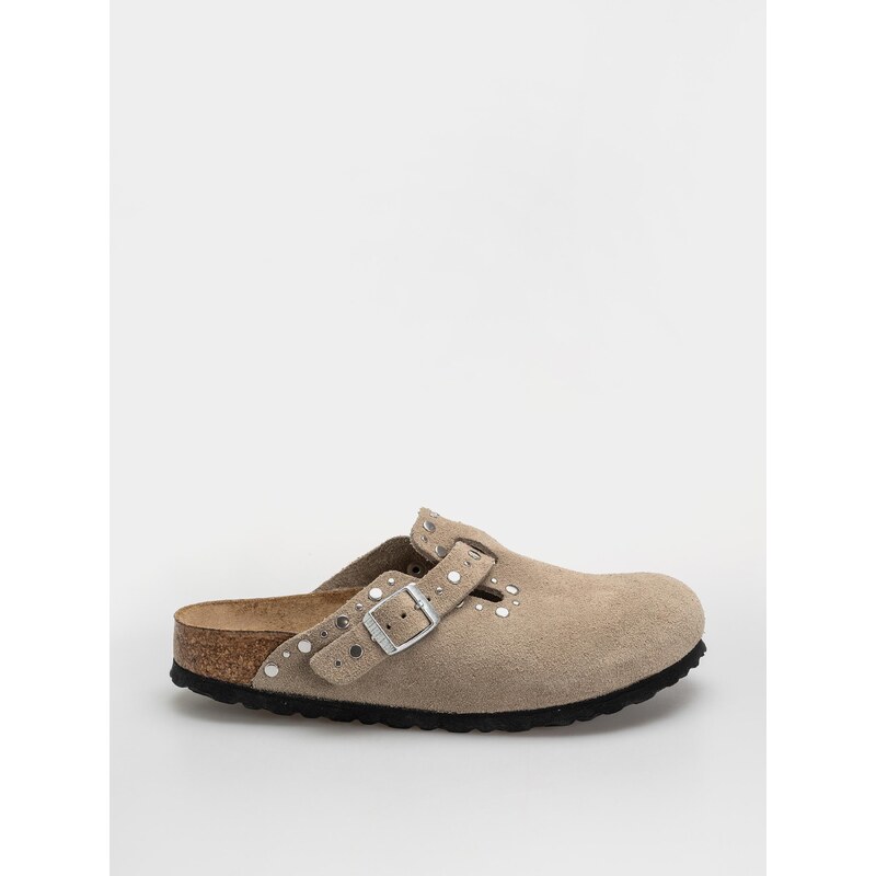 Birkenstock Boston Rivets Suede Leather Narrow (taupe)hnedá 68818361