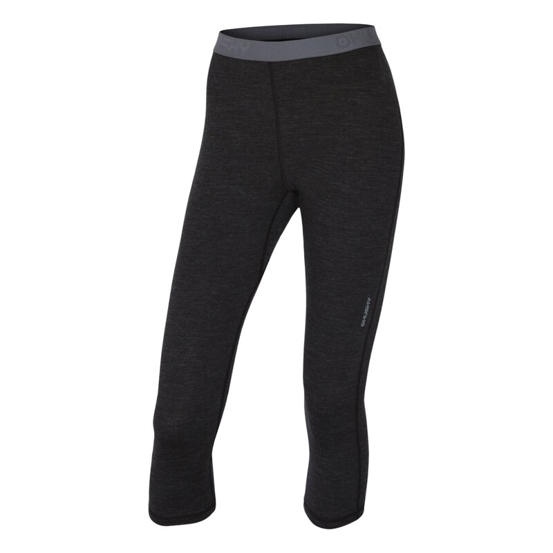 E-shop Husky Dámske 3/4 nohavice čierna