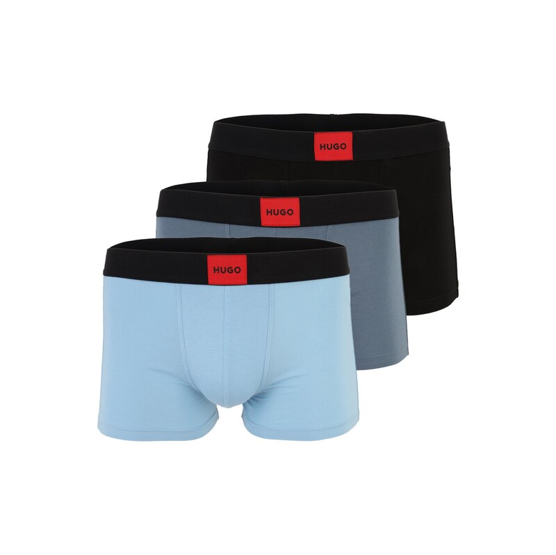 HUGO Boxerky GALAXY modrosivá / čadičová / červená / čierna 66258243
